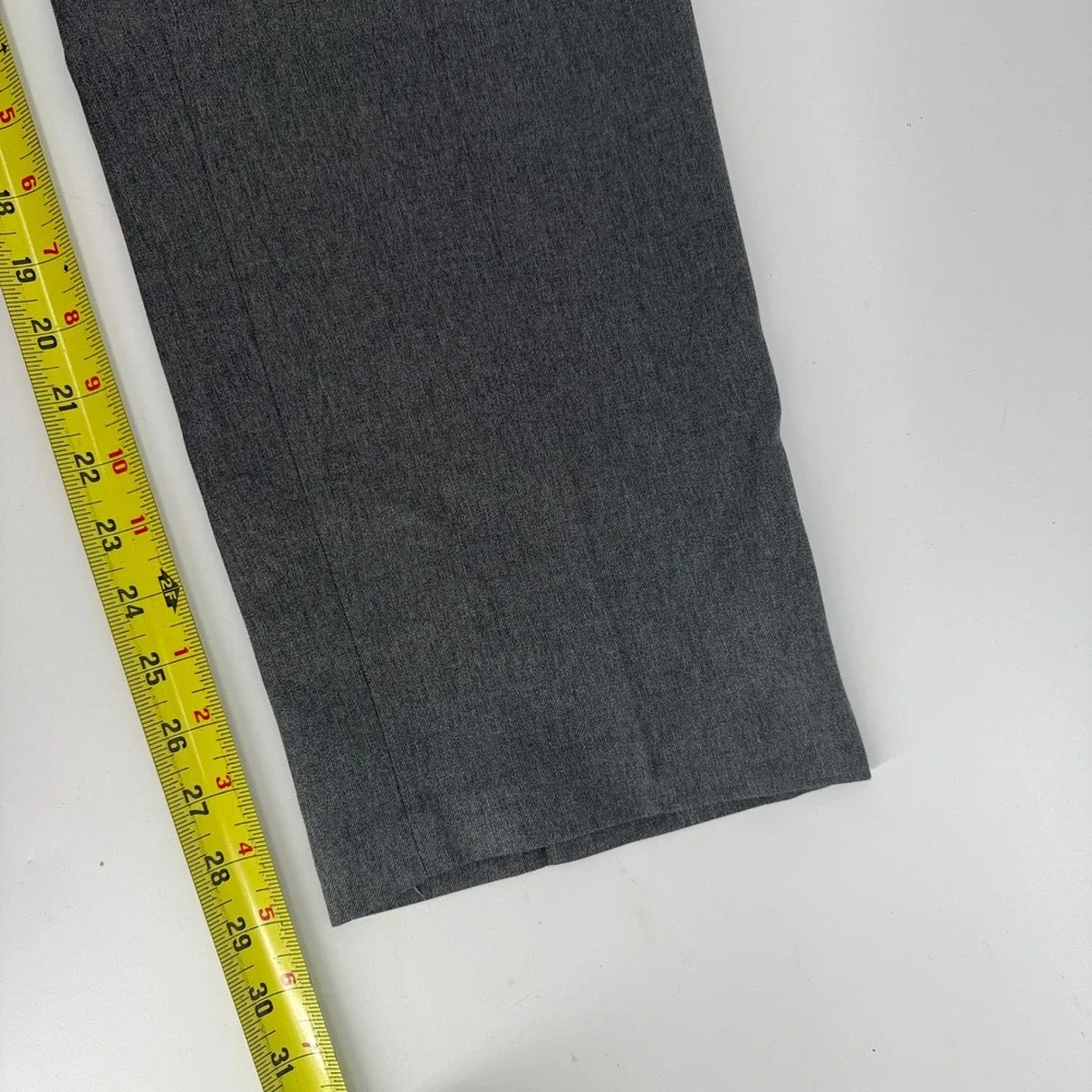 Levis Action Slacks Mens 33x30 Gray Vintage Polyester Straight Leg Dress Pants